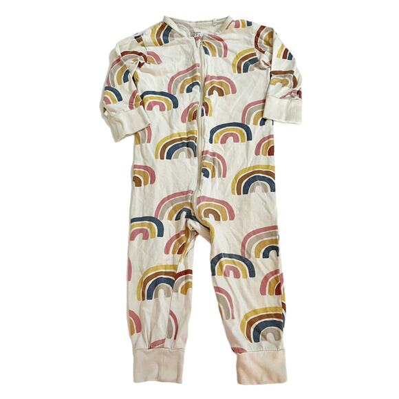 Lindex Rainbow Print Footless Sleeper Size 12-18m - Picture 1 of 8